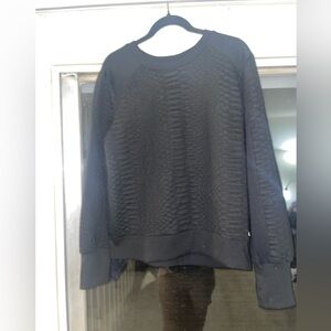 Ninewest Black Textured Sweatshirt
